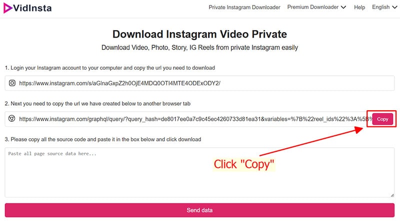 copy url from input 2